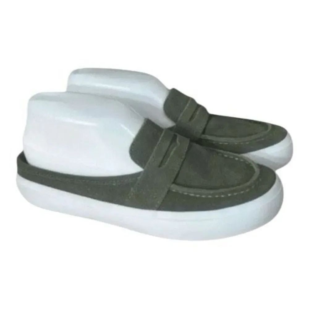 Chooka Leota Olive Suede Mules Size 6 Women Loafers Comfort Shoes Green Backless